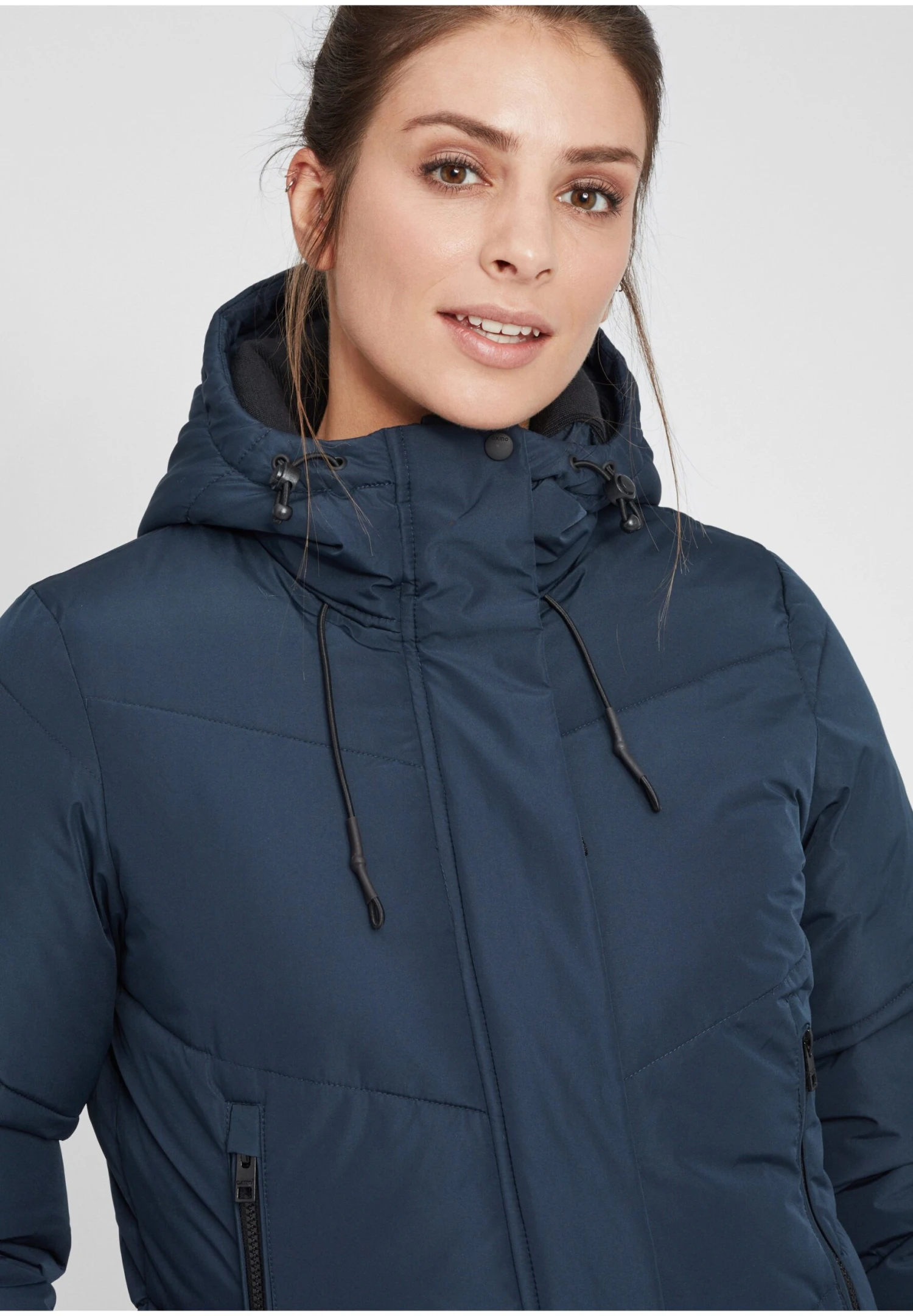 OXMO OXJuna - Winter Coat - Insignia Blue 4 OXMO OXJuna - Winter Coat - Insignia Blue - Image 4