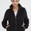 OXMO OXANNEKA TEDDY - Fleece Jacket - Black