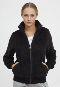 OXMO OXANNEKA TEDDY - Fleece Jacket - Black