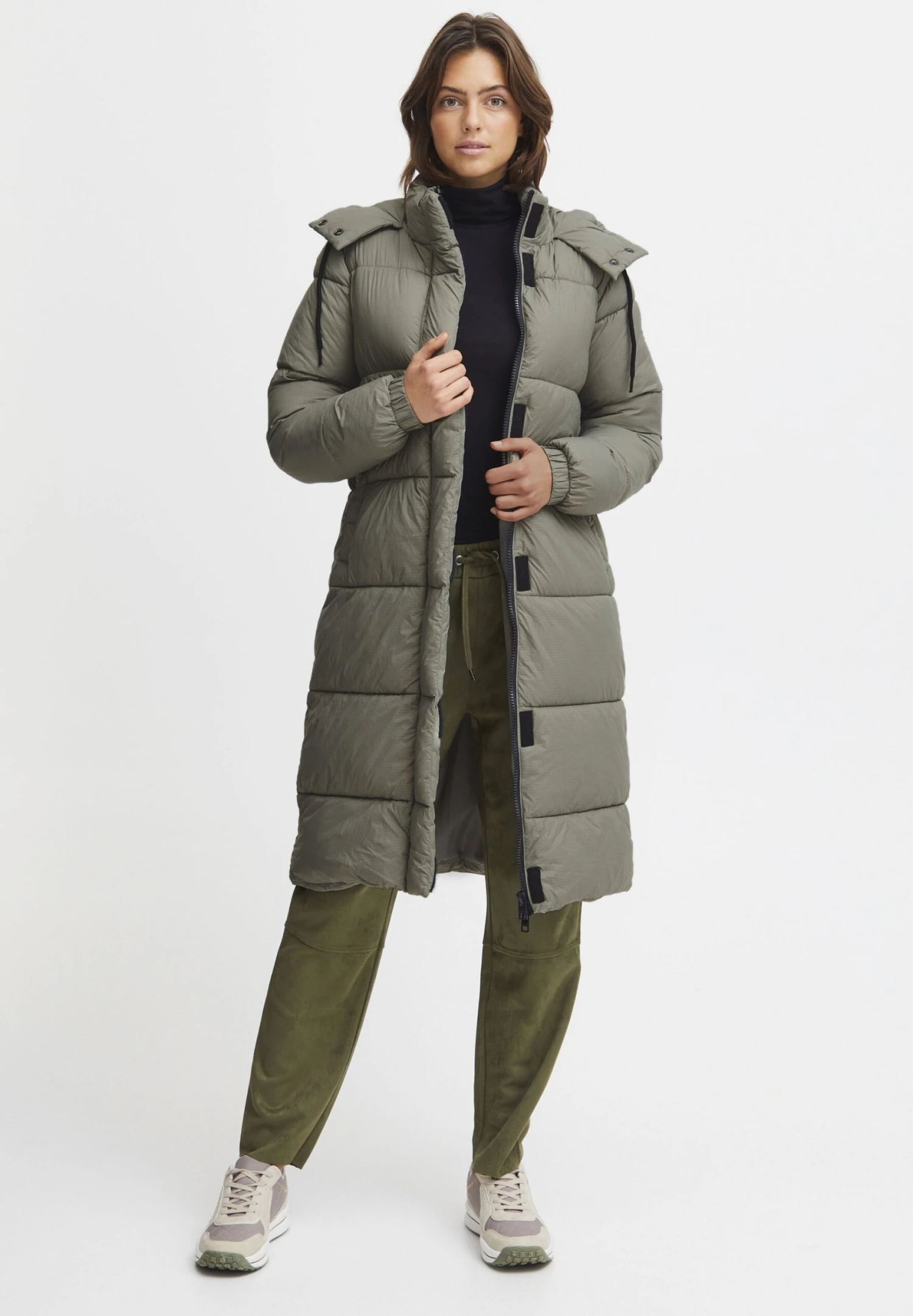OXMO OXTAMMY - Winter Coat - Vetiver 2 OXMO OXTAMMY - Winter Coat - Vetiver - Image 2