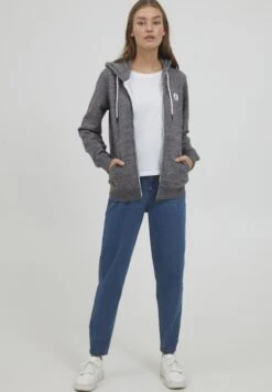 OXMO OXHELNA - Zip-up Sweatshirt - Pewter Melange 10 OXMO OXHELNA - Zip-up Sweatshirt - Pewter Melange -OXMO Store d8879a3f0a614629a7331a988a895106