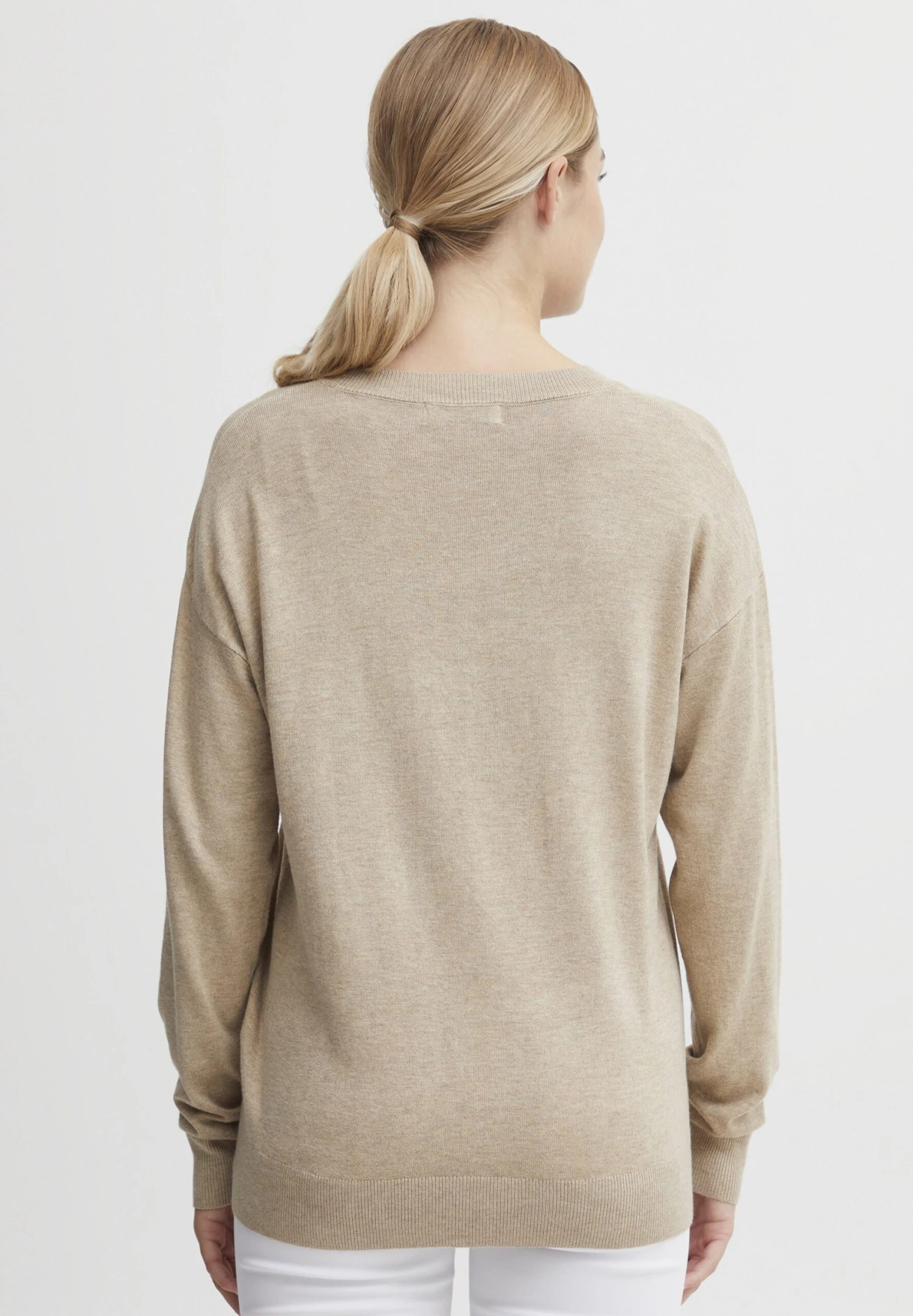 OXMO OXHelle - Jumper - Cement Melange 3 OXMO OXHelle - Jumper - Cement Melange - Image 3