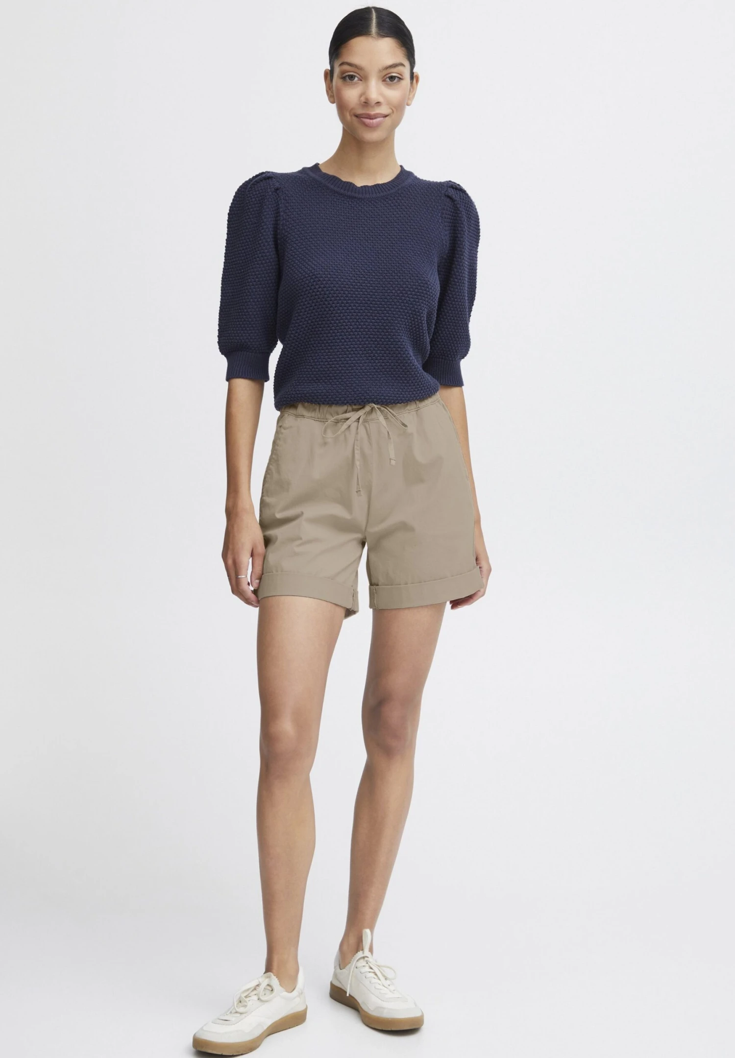 OXMO OXCHANEL REGULAR FIT - Shorts - Cement 2 OXMO OXCHANEL REGULAR FIT - Shorts - Cement - Image 2
