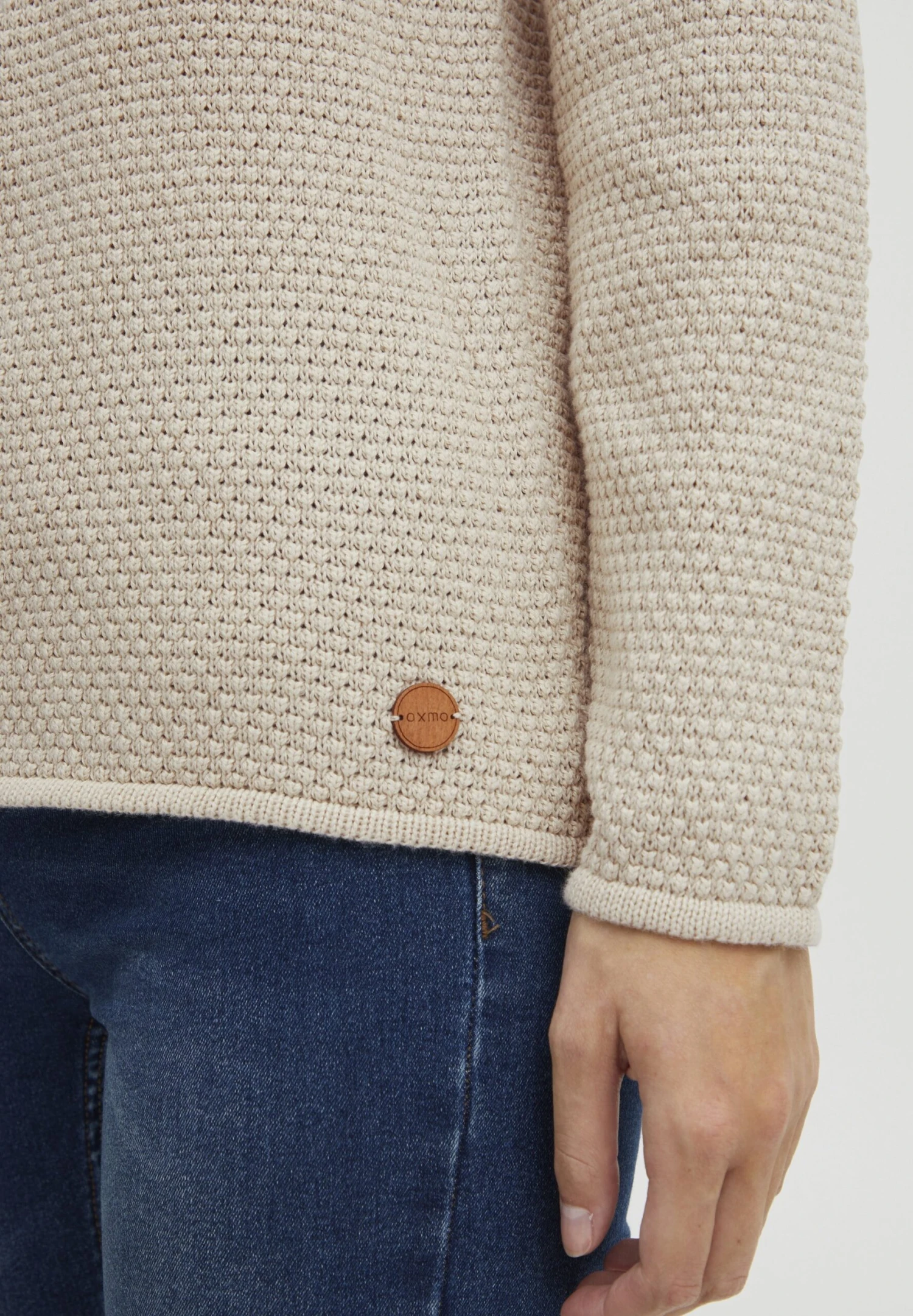 OXMO OXHANNA - Jumper - Oatmeal 5 OXMO OXHANNA - Jumper - Oatmeal - Image 5