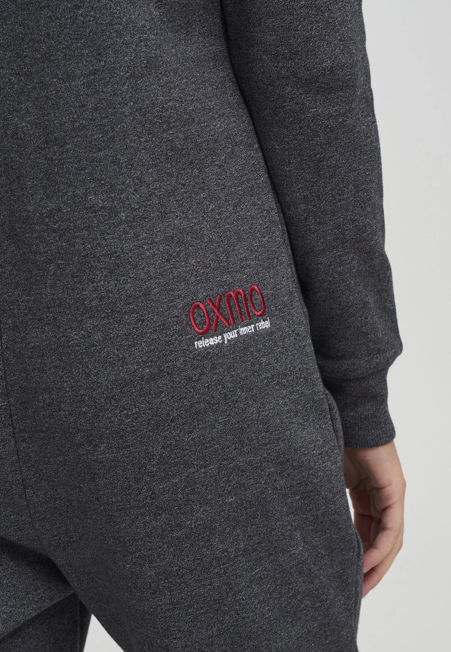 OXMO OXBenna - Jumpsuit - Med Grey M 4 OXMO OXBenna - Jumpsuit - Med Grey M - Image 4