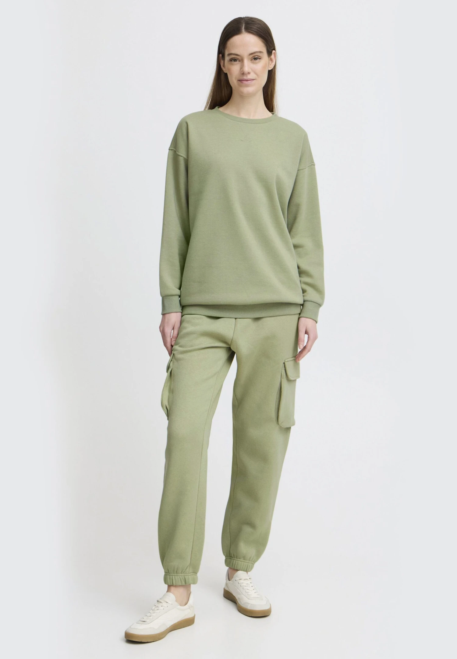 OXMO OXHILLARY - Sweatshirt - Seagrass 2 OXMO OXHILLARY - Sweatshirt - Seagrass - Image 2
