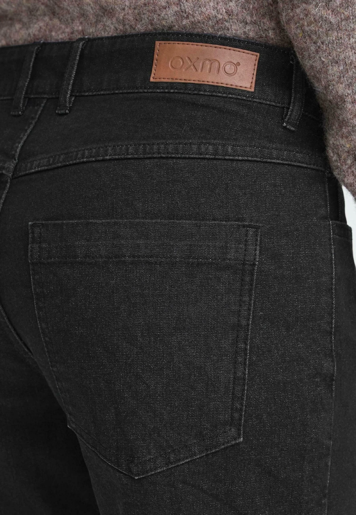 OXMO OXHELLE - Straight Leg Jeans - Black Denim 5 OXMO OXHELLE - Straight Leg Jeans - Black Denim - Image 5