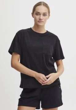 OXMO OXFRIKA - Basic T-shirt - Black