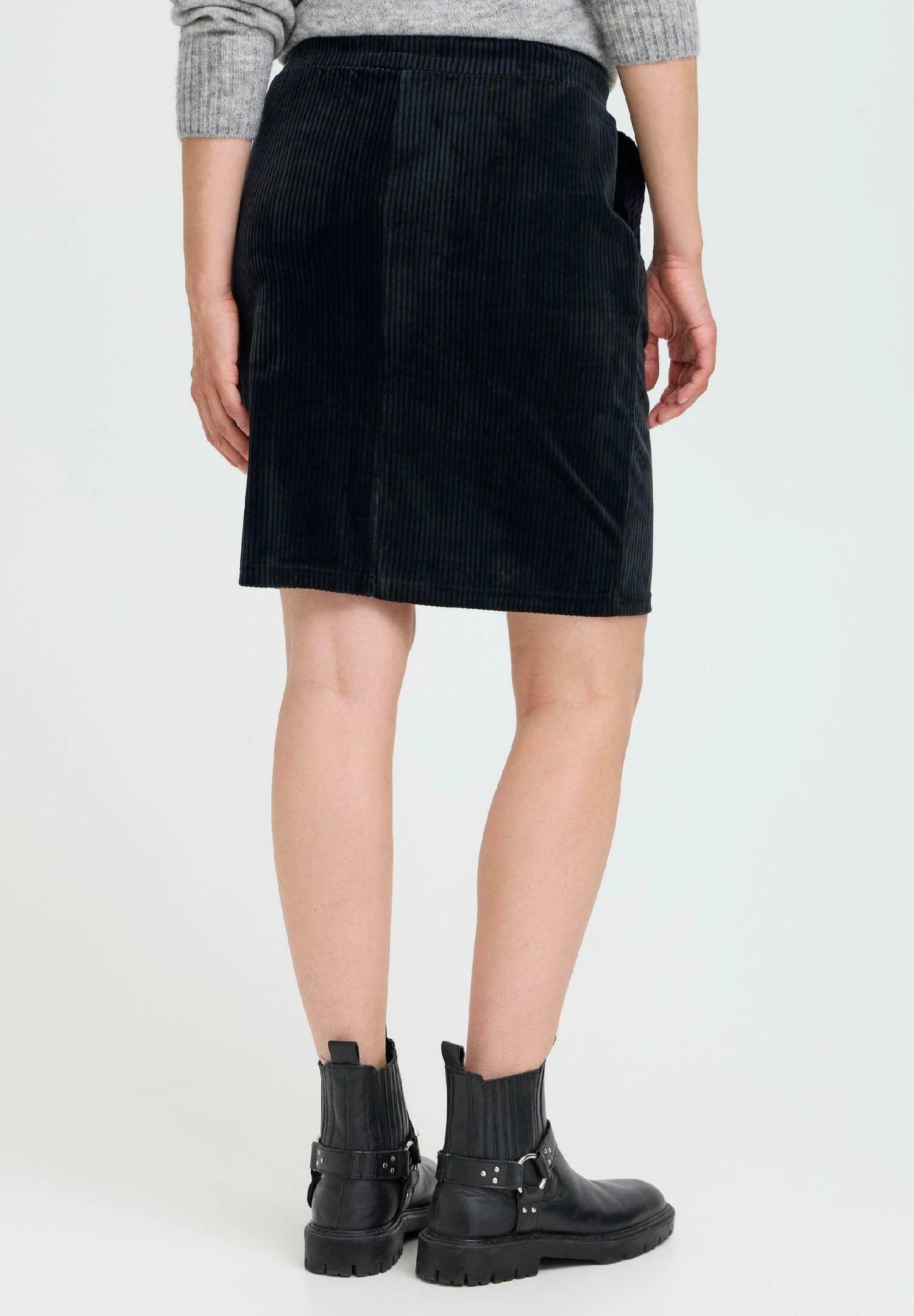 OXMO OXEBBA - Mini Skirt - Black 3 OXMO OXEBBA - Mini Skirt - Black - Image 3
