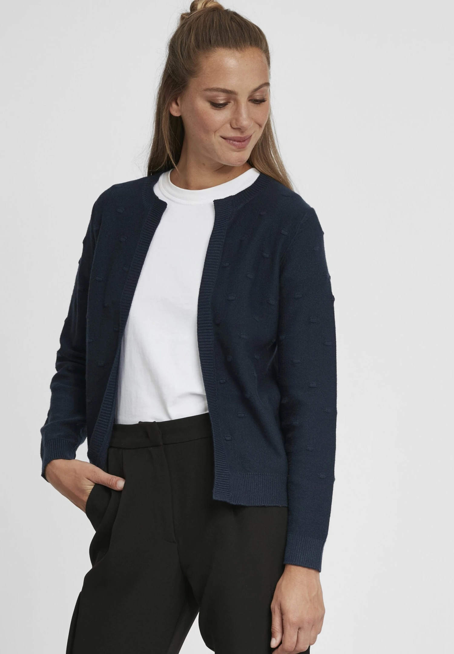 OXMO OXKALOTTA - Cardigan - Total Eclipse 1 OXMO OXKALOTTA - Cardigan - Total Eclipse