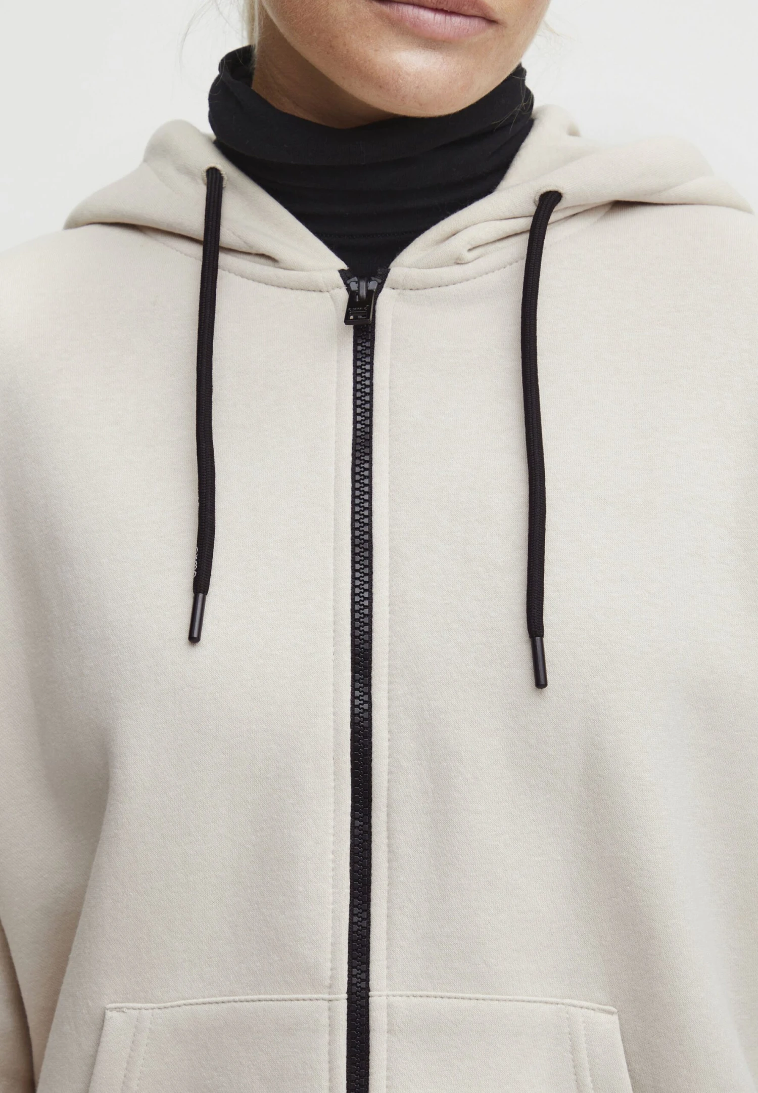 OXMO OXSANICE - Zip-up Sweatshirt - Oyster 4 OXMO OXSANICE - Zip-up Sweatshirt - Oyster - Image 4