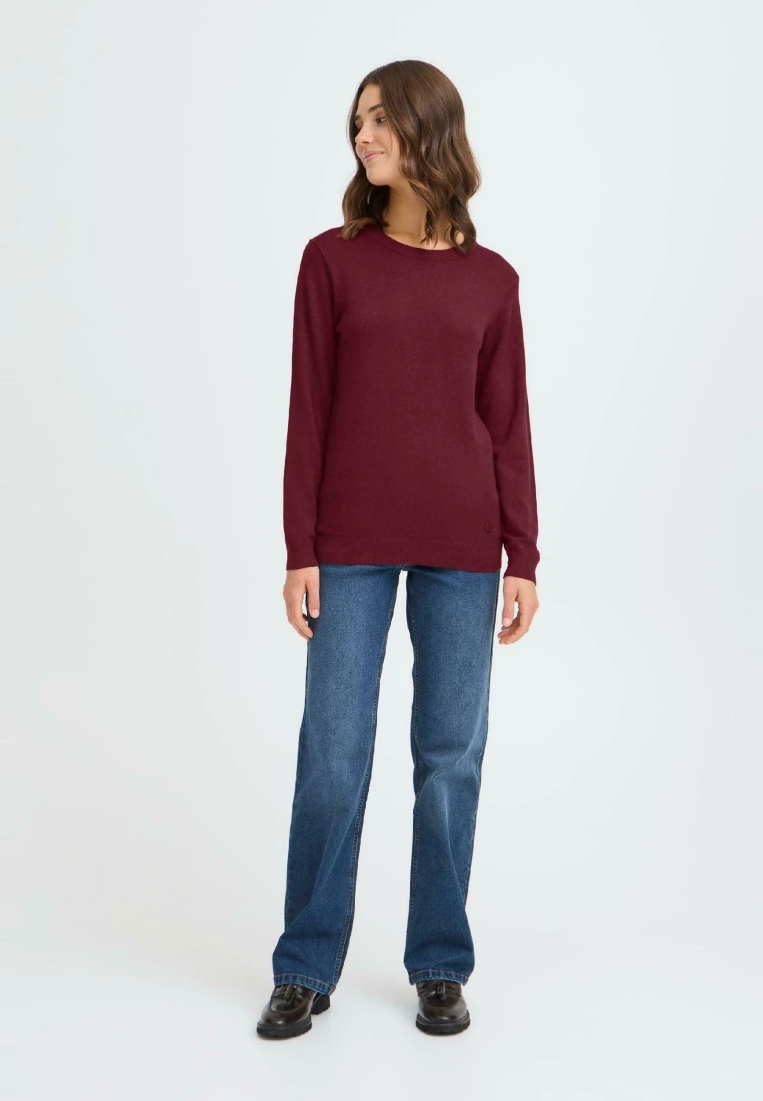 OXMO OXAIDA - Jumper - Chocolate Truffle 2 OXMO OXAIDA - Jumper - Chocolate Truffle - Image 2