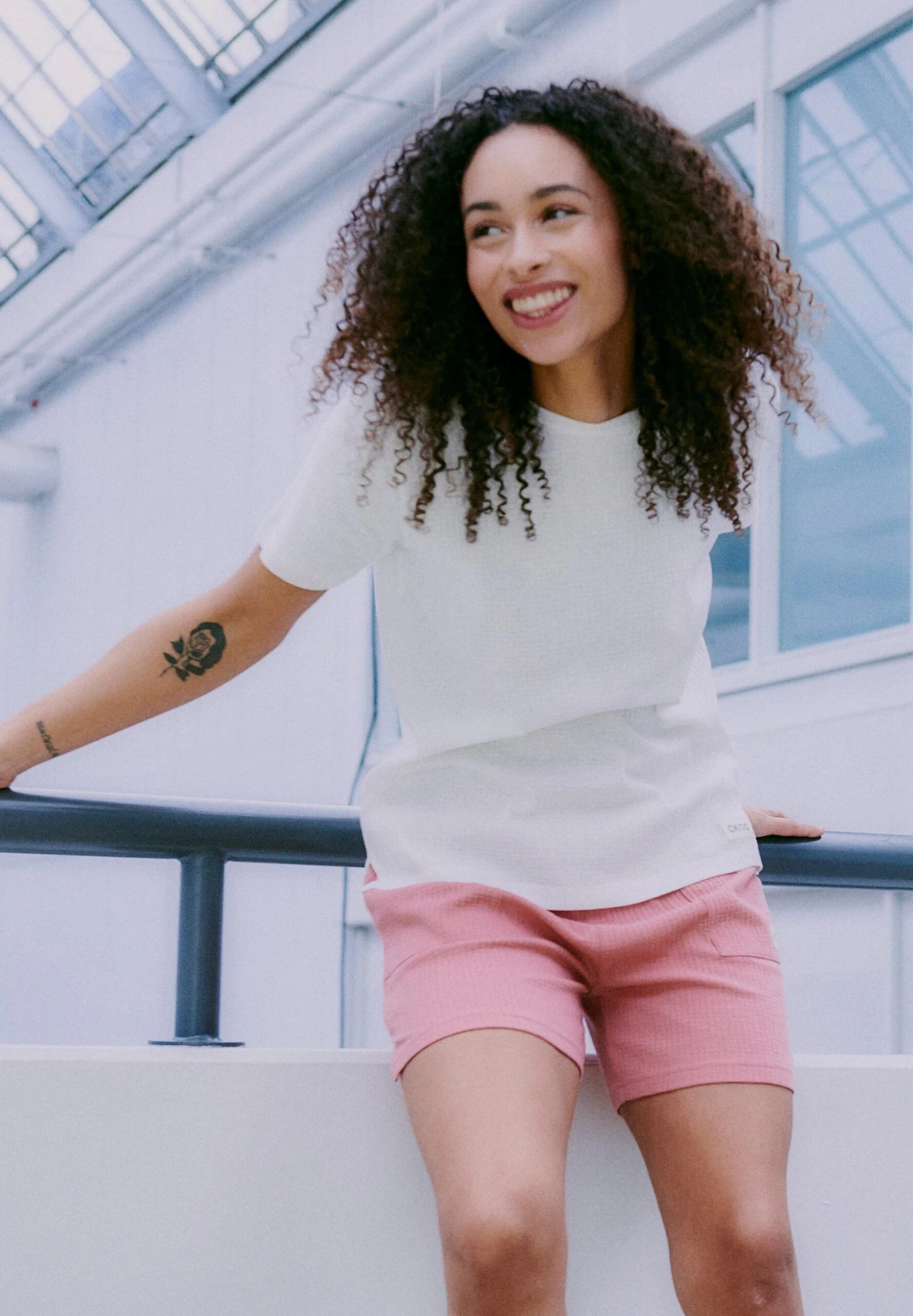 OXMO OXPIM - Basic T-shirt - Off White 1 OXMO OXPIM - Basic T-shirt - Off White