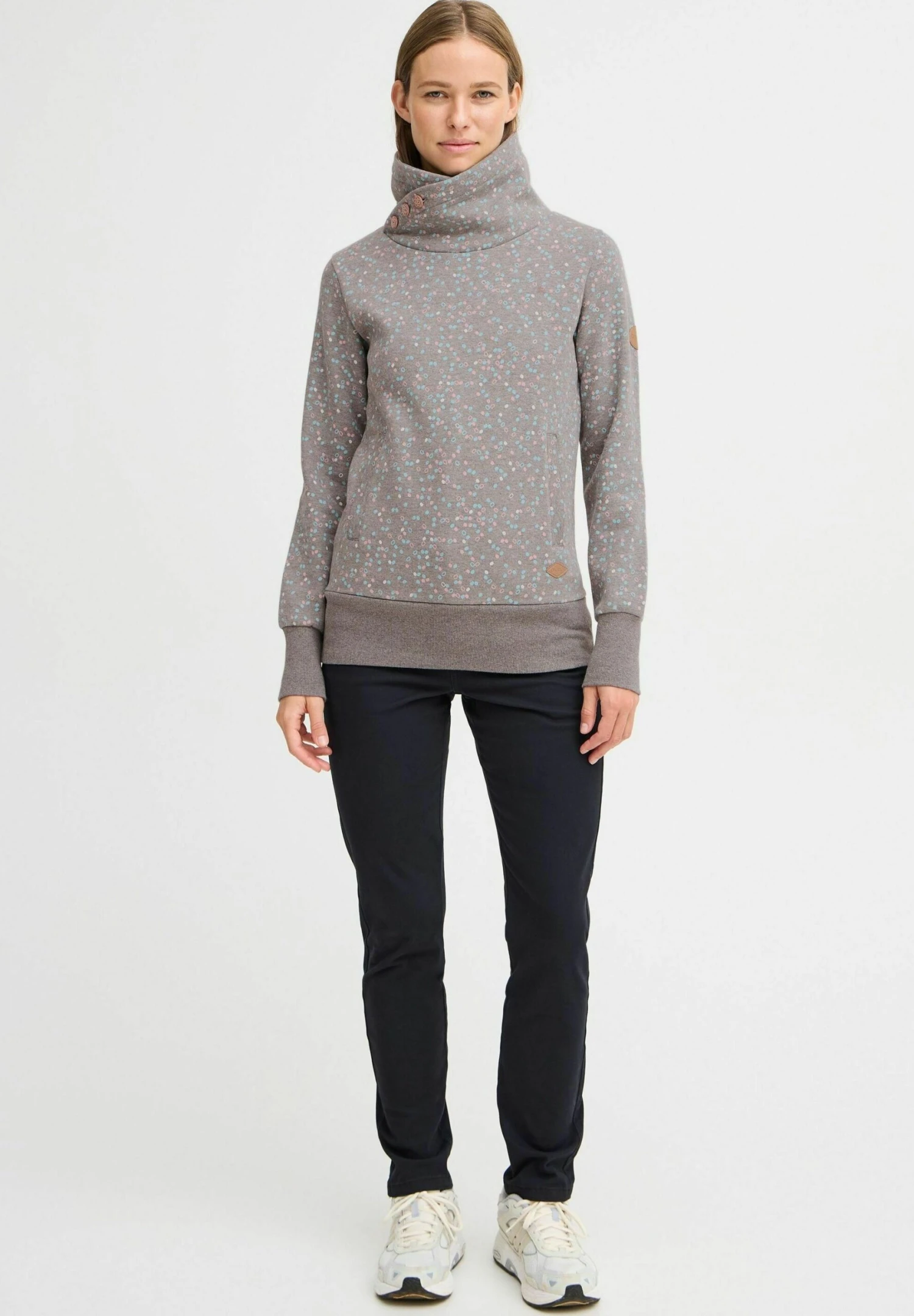 OXMO OXBEATANETTE - Sweatshirt - Medium Grey Melange 2 OXMO OXBEATANETTE - Sweatshirt - Medium Grey Melange - Image 2