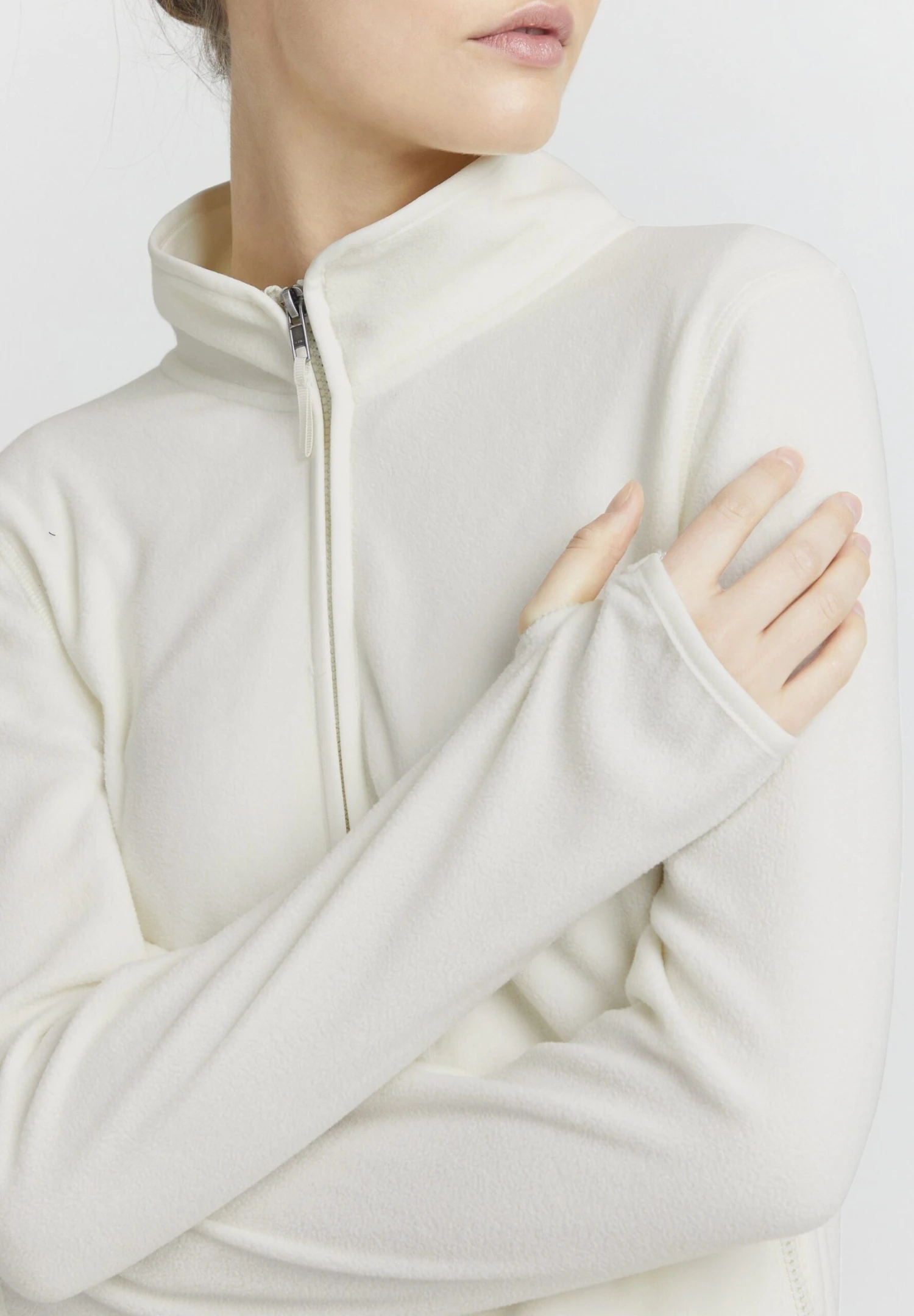 OXMO OXRIKKA - Fleece Jacket - Cloud Dancer 4 OXMO OXRIKKA - Fleece Jacket - Cloud Dancer - Image 4
