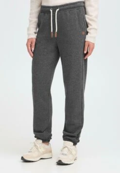 OXMO OXMILLE - Tracksuit Bottoms - Dark Grey Melange