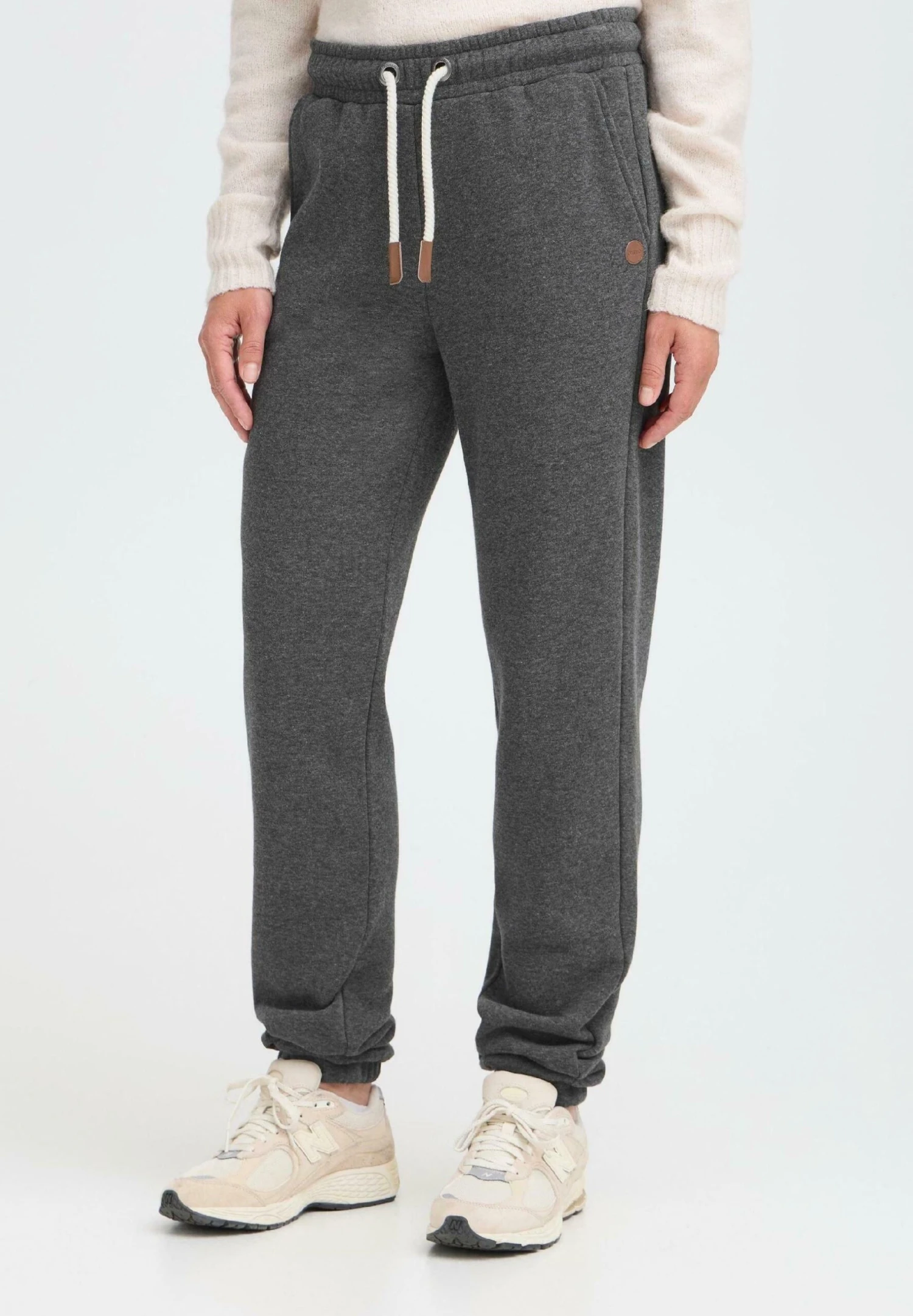 OXMO OXMILLE - Tracksuit Bottoms - Dark Grey Melange 1 OXMO OXMILLE - Tracksuit Bottoms - Dark Grey Melange