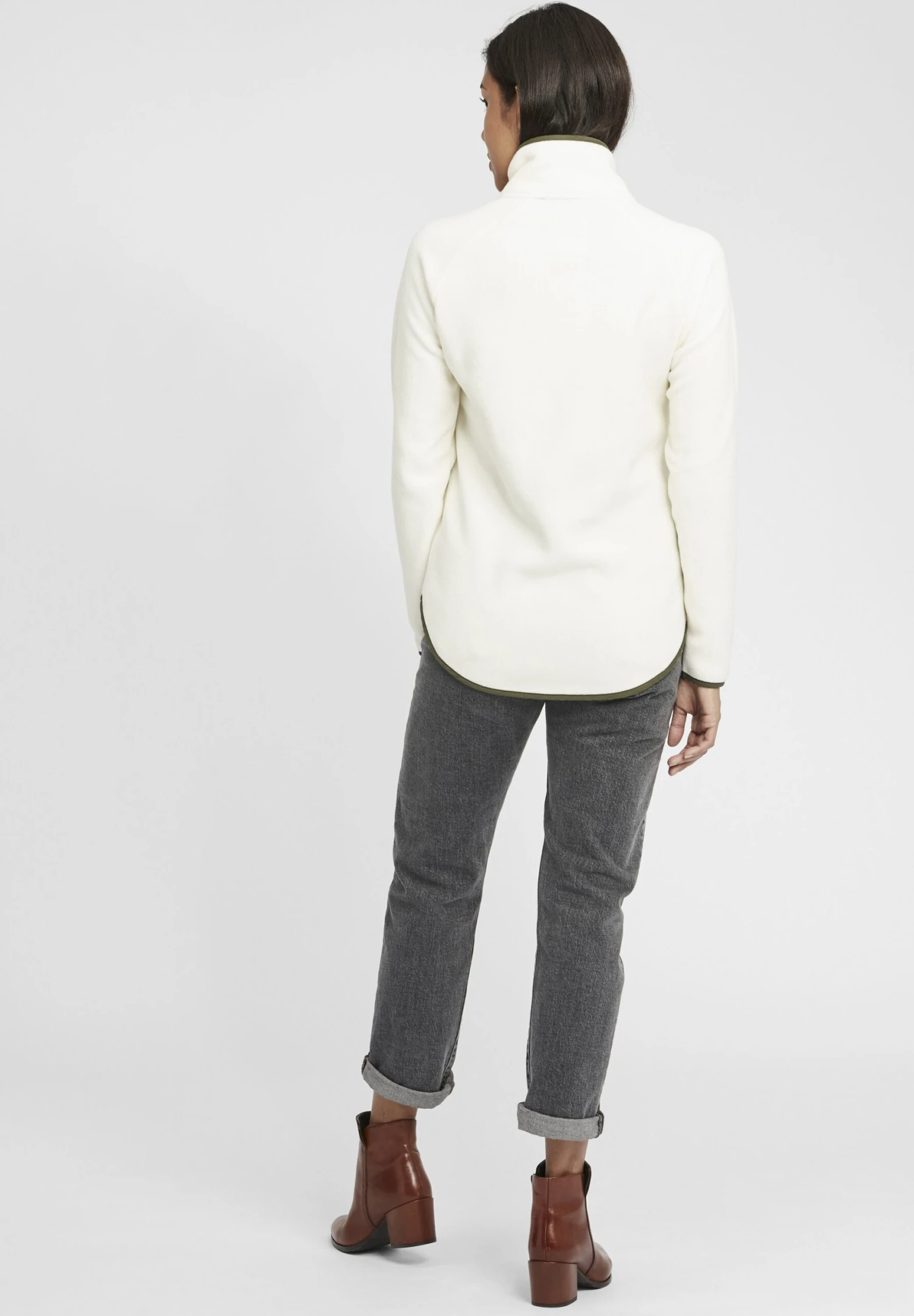 OXMO OXMalita - Fleece Jumper - Off White 3 OXMO OXMalita - Fleece Jumper - Off White - Image 3
