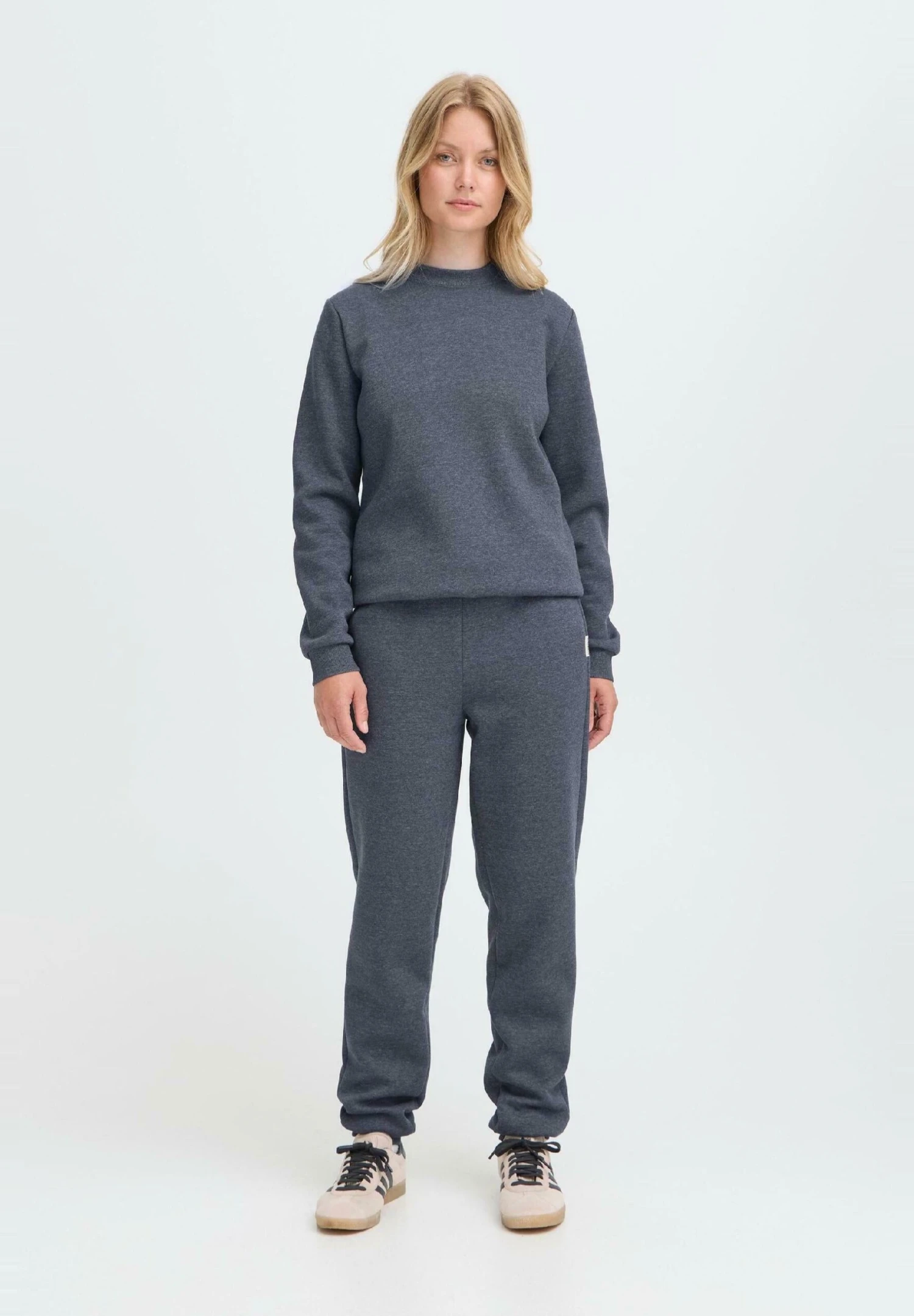 OXMO OXKAREN - Tracksuit Bottoms - Total Eclipse Melange 2 OXMO OXKAREN - Tracksuit Bottoms - Total Eclipse Melange - Image 2