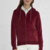 OXMO OXVICKY - Zip-up Sweatshirt - Wine Red