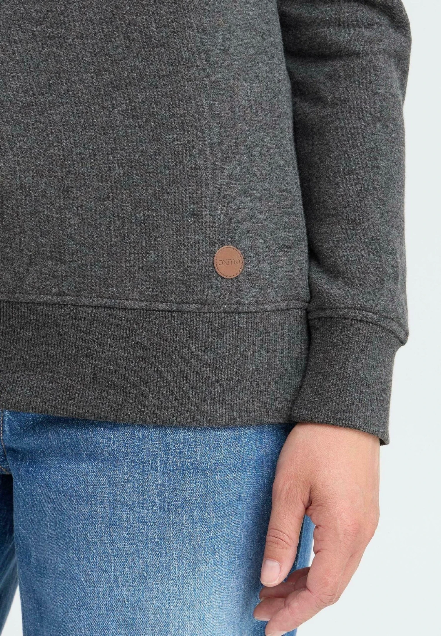 OXMO OXMILLE - Sweatshirt - Dark Grey Melange 5 OXMO OXMILLE - Sweatshirt - Dark Grey Melange - Image 5