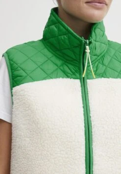 OXMO OXBETTY - Waistcoat - Mint Mix -OXMO Store e3ce780429d64f9b8cf6f78934826488