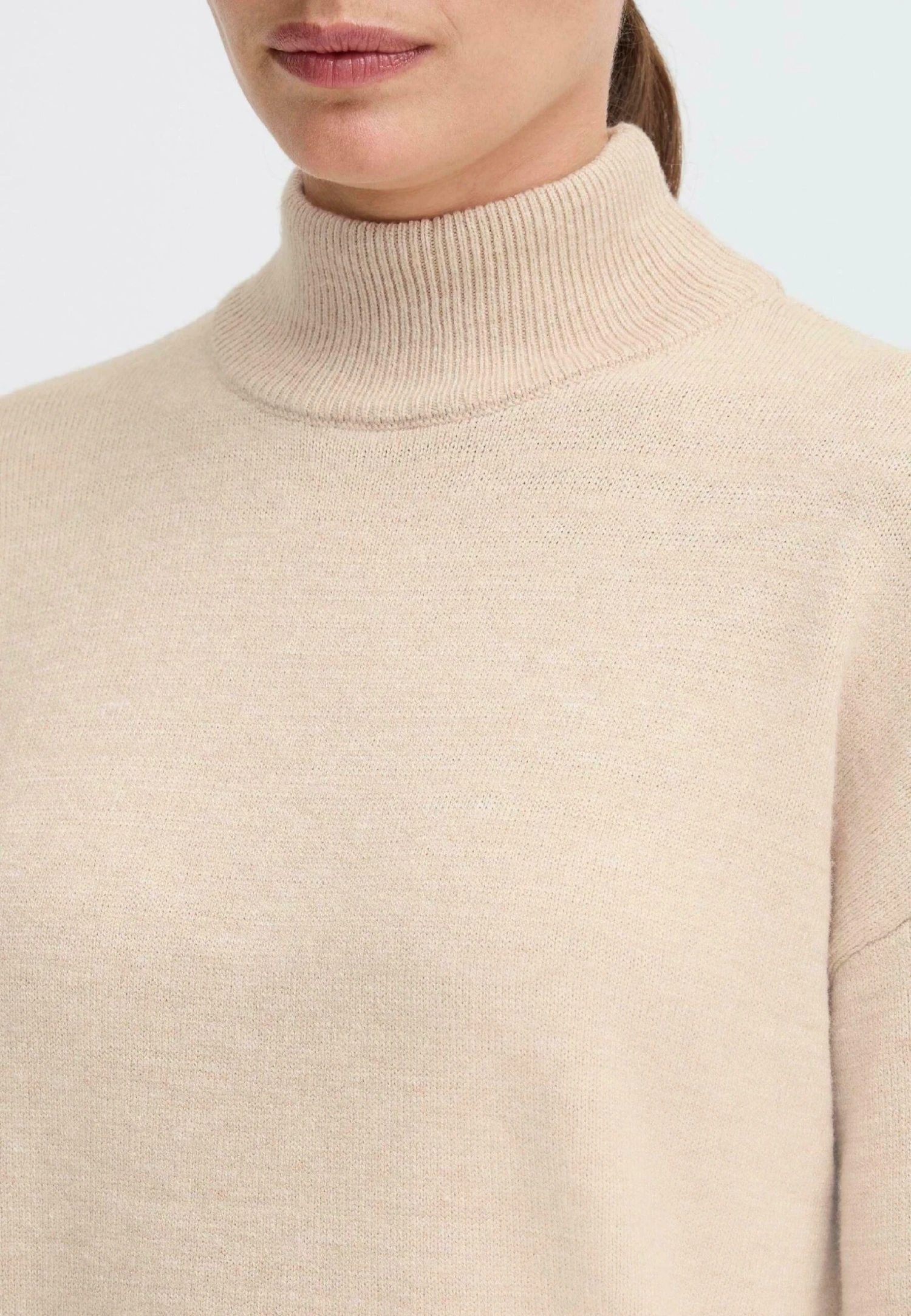 OXMO OXRatina - Jumper - Cement Melange 4 OXMO OXRatina - Jumper - Cement Melange - Image 4