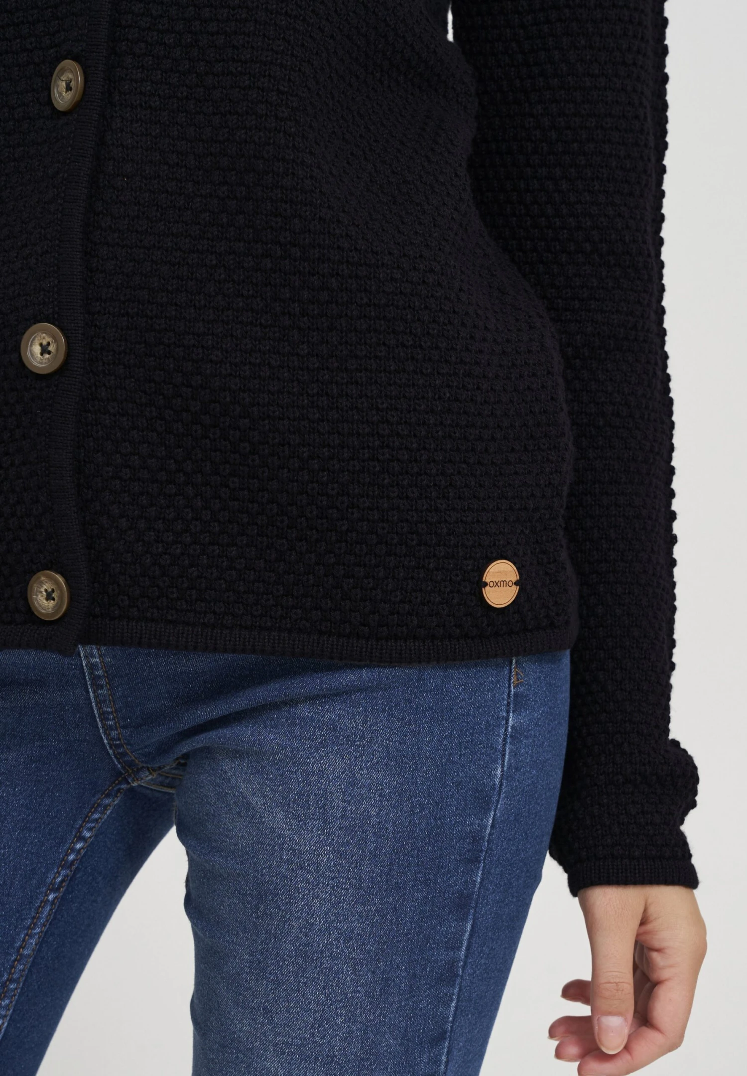 OXMO OXHelga - Cardigan - Black 5 OXMO OXHelga - Cardigan - Black - Image 5
