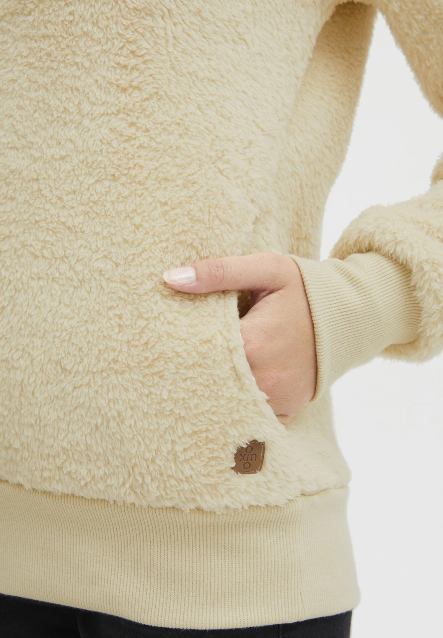 OXMO OXAnniken - Fleece Jumper - Cloud Dancer 4 OXMO OXAnniken - Fleece Jumper - Cloud Dancer - Image 4