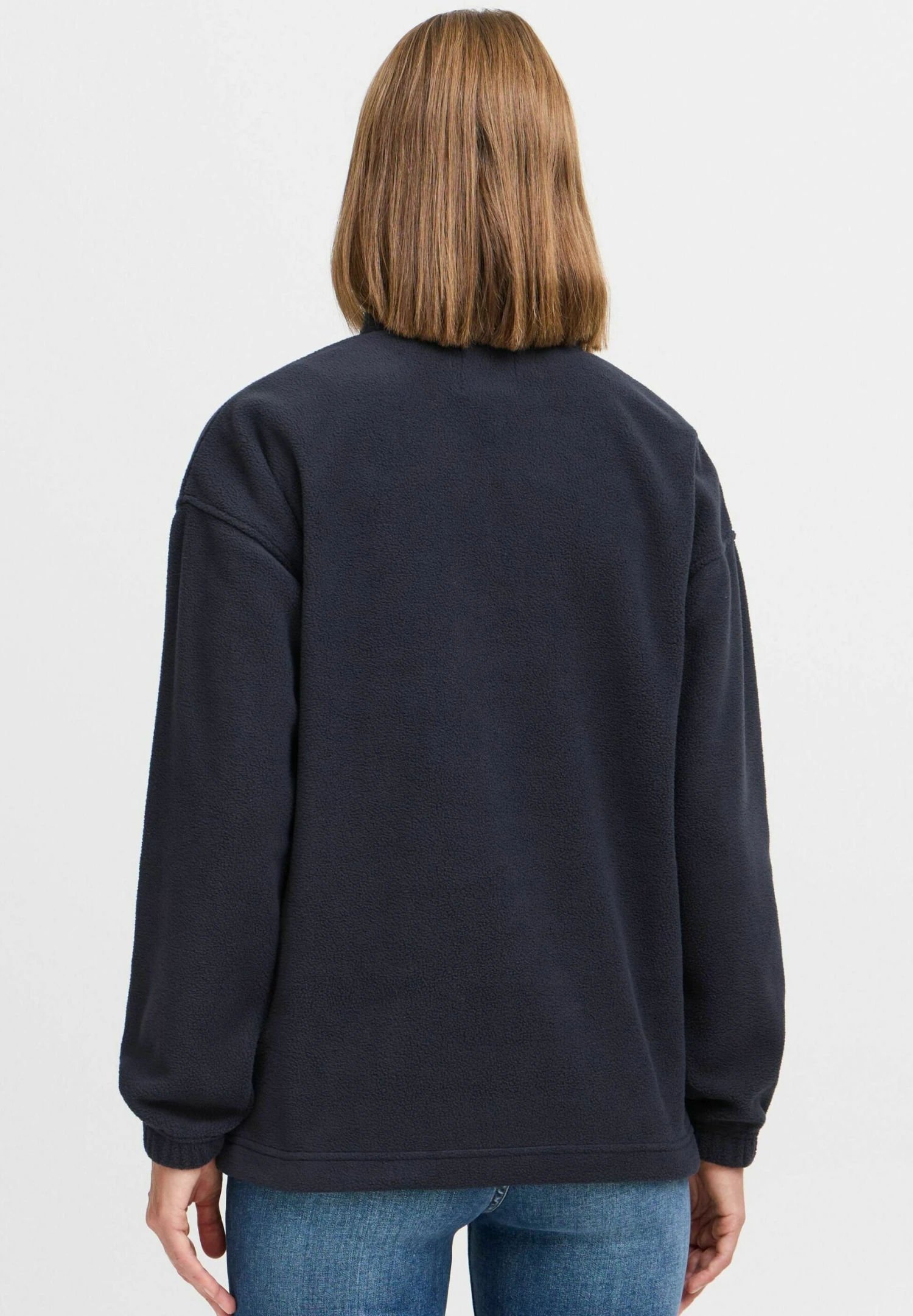 OXMO OXMATSINE - Fleece Jumper - Insignia Blue 3 OXMO OXMATSINE - Fleece Jumper - Insignia Blue - Image 3