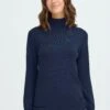 OXMO OXAIDA ROLLNECK - Jumper - Total Eclipse Melange
