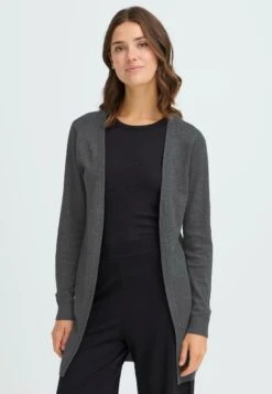 OXMO OXAIDA - Cardigan - Dark Grey Melange