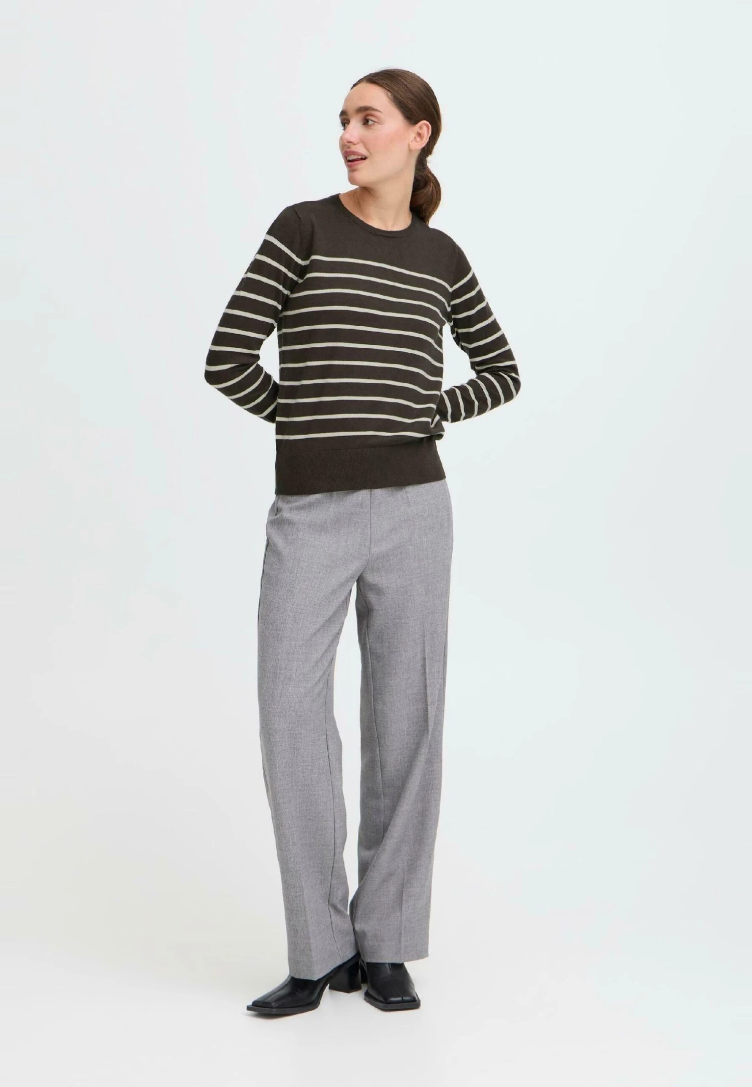 OXMO FRKEANA - Jumper - Chocolate Torte Mix 2 OXMO FRKEANA - Jumper - Chocolate Torte Mix - Image 2