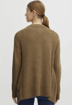 OXMO OXSALLY - Cardigan - Tannin Melange -OXMO Store e824ed37343b4f3393496f635060e697