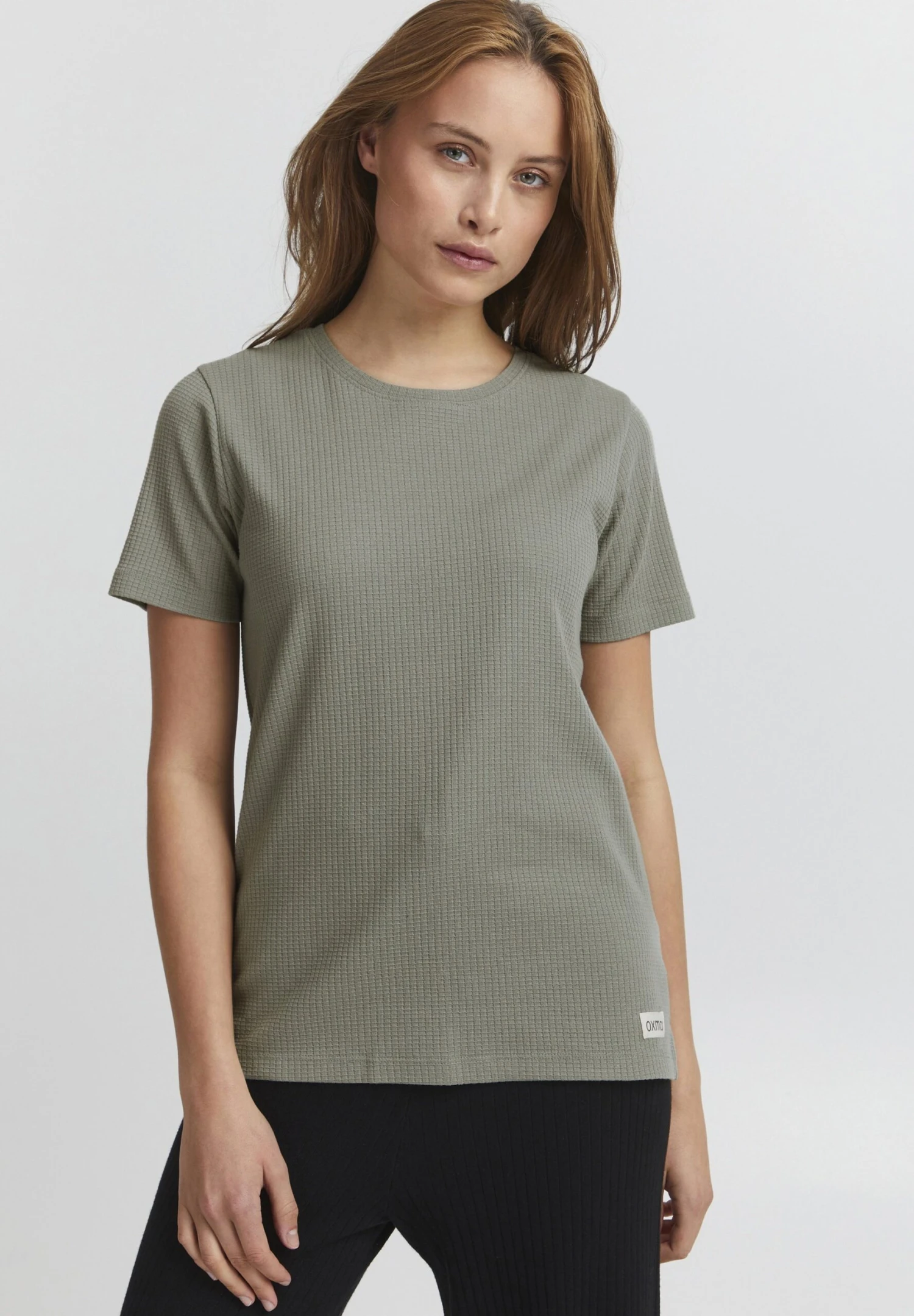 OXMO OXPIM - Basic T-shirt - Seagrass 1 OXMO OXPIM - Basic T-shirt - Seagrass