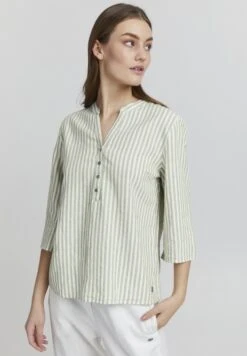 OXMO OXANEA LEINEN MIX - Blouse - Seagrass Mix
