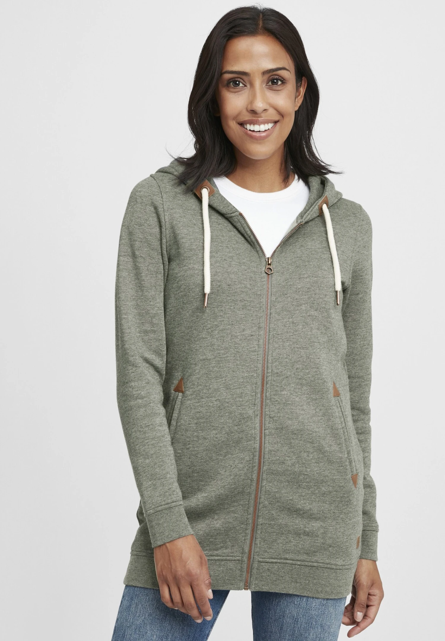 OXMO OXVicky - Zip-up Sweatshirt - Climb Mel 1 OXMO OXVicky - Zip-up Sweatshirt - Climb Mel