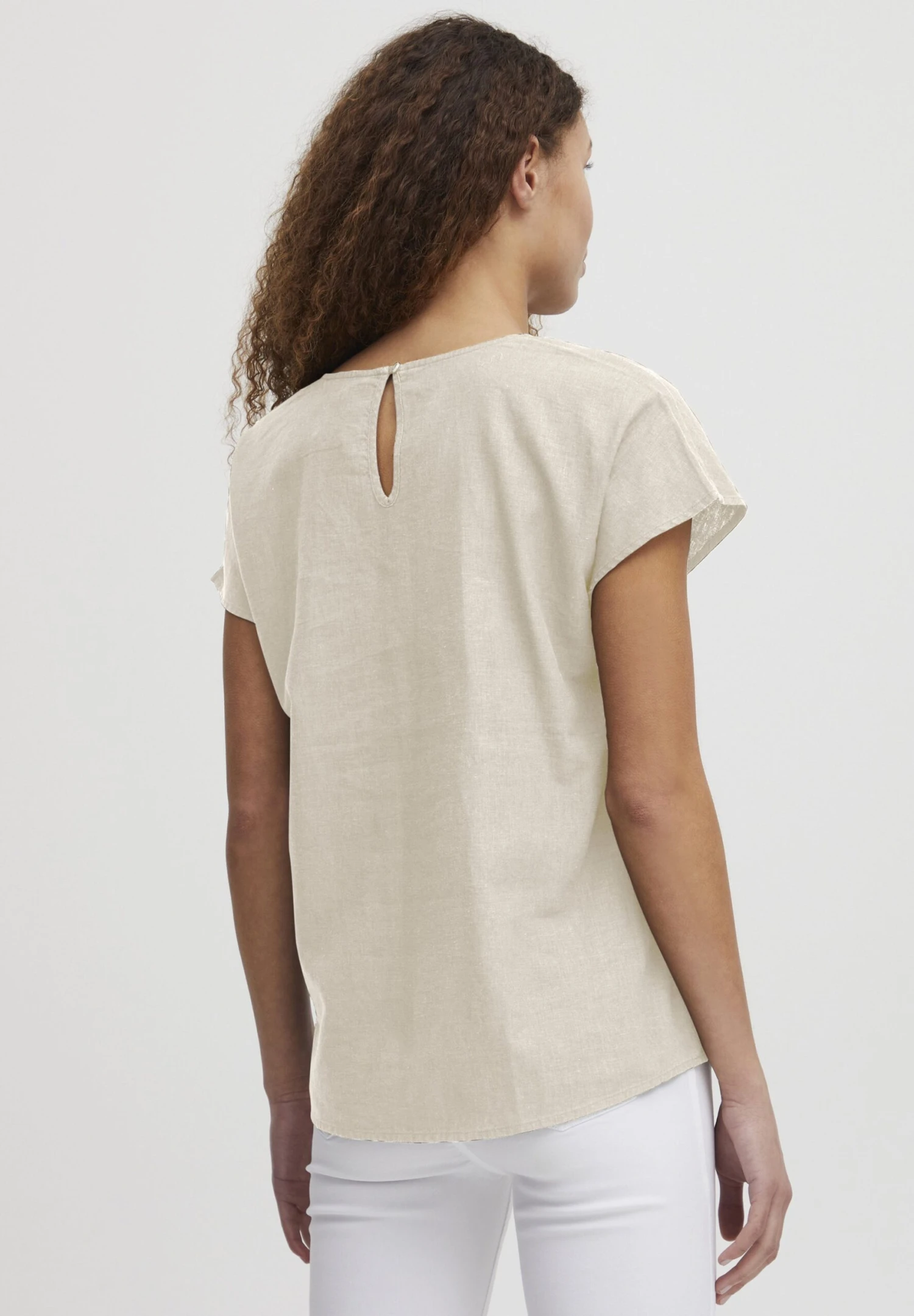 OXMO OXSabine - Blouse - Cement 3 OXMO OXSabine - Blouse - Cement - Image 3