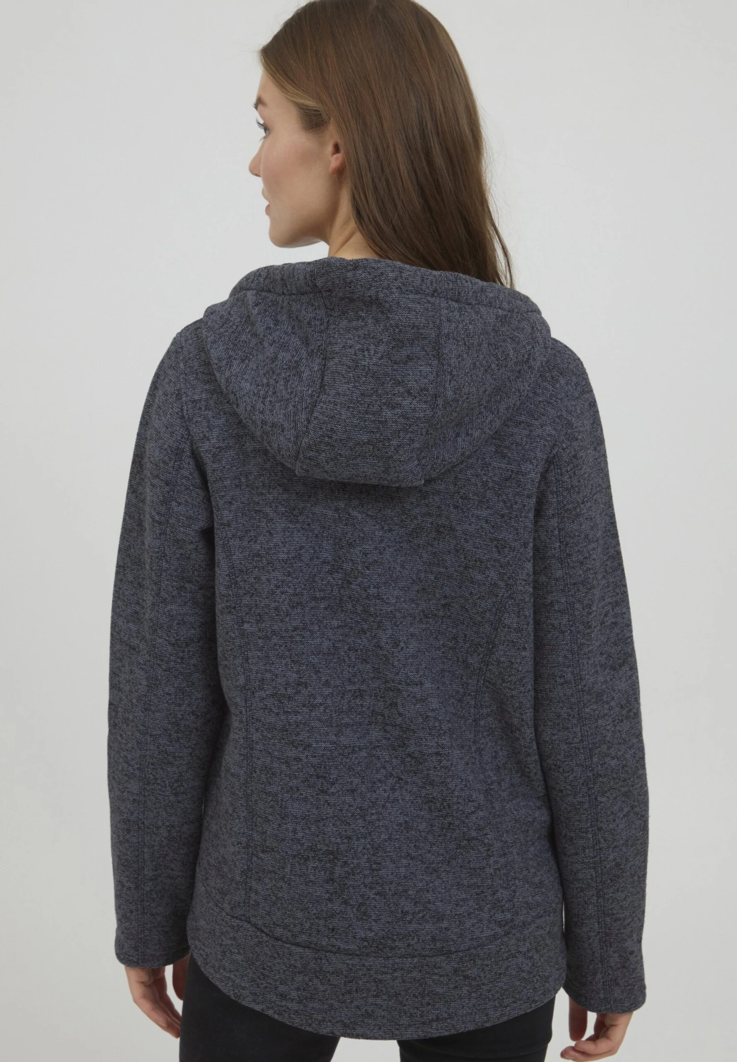 OXMO OXFia - Zip-up Sweatshirt - Blue 3 OXMO OXFia - Zip-up Sweatshirt - Blue - Image 3