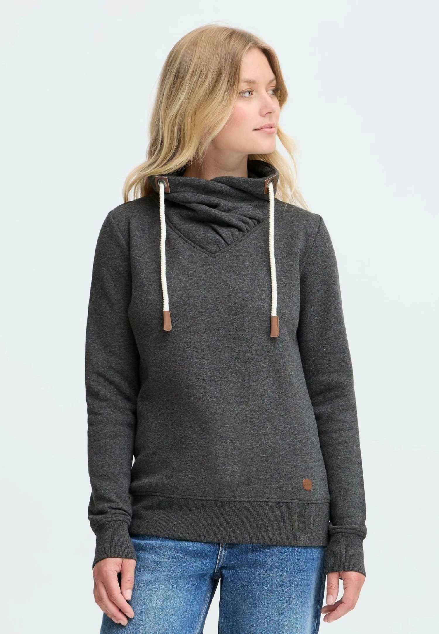 OXMO OXMILLE - Sweatshirt - Dark Grey Melange 1 OXMO OXMILLE - Sweatshirt - Dark Grey Melange