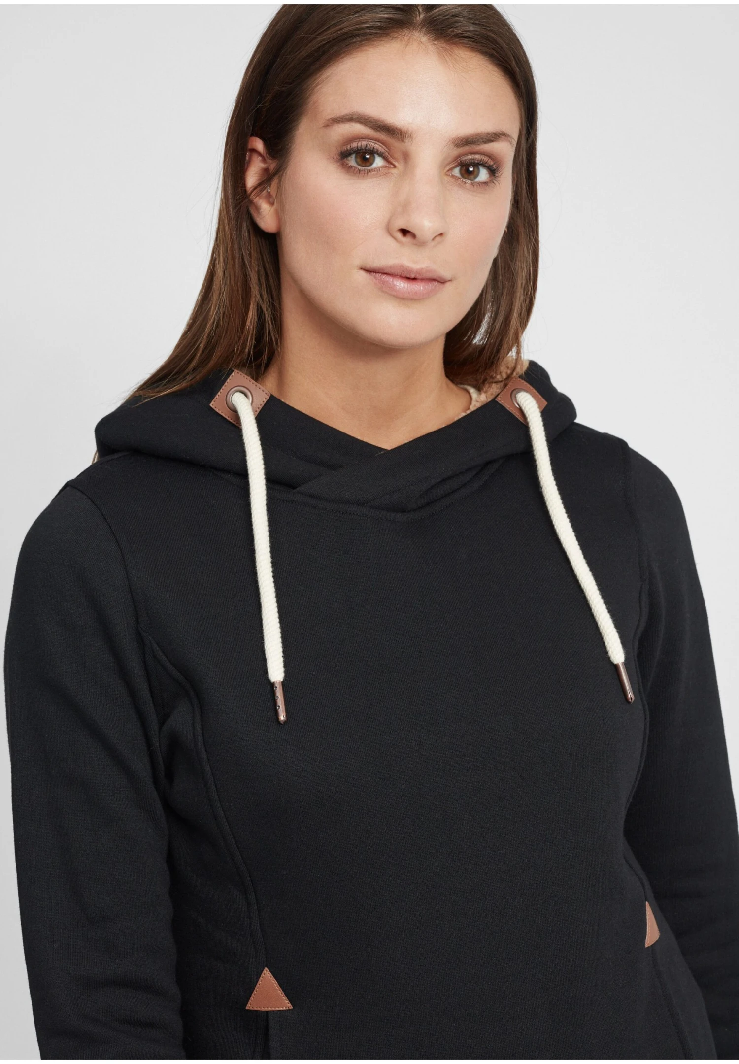 OXMO OXVicky - Hoodie - Black Pil 4 OXMO OXVicky - Hoodie - Black Pil - Image 4