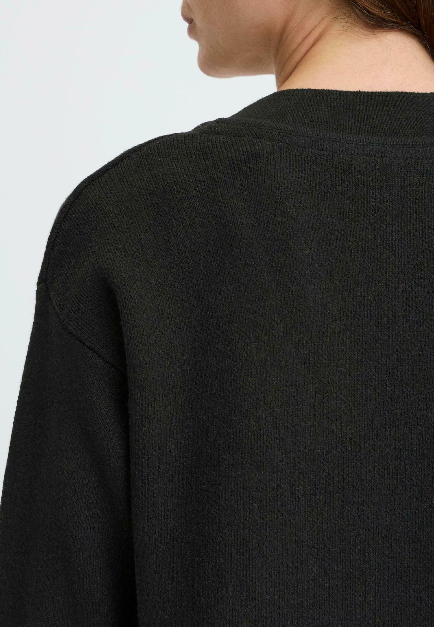 OXMO OXFINA - Cardigan - True Black 5 OXMO OXFINA - Cardigan - True Black - Image 5