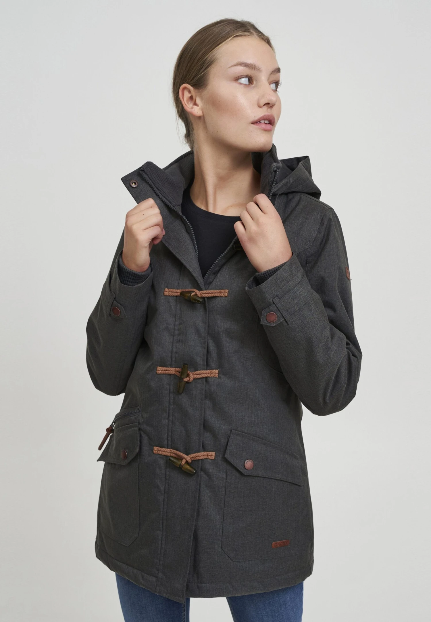 OXMO OXBrooke - Winter Coat - Dark Grey 1 OXMO OXBrooke - Winter Coat - Dark Grey