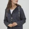 OXMO OXFia - Zip-up Sweatshirt - Blue