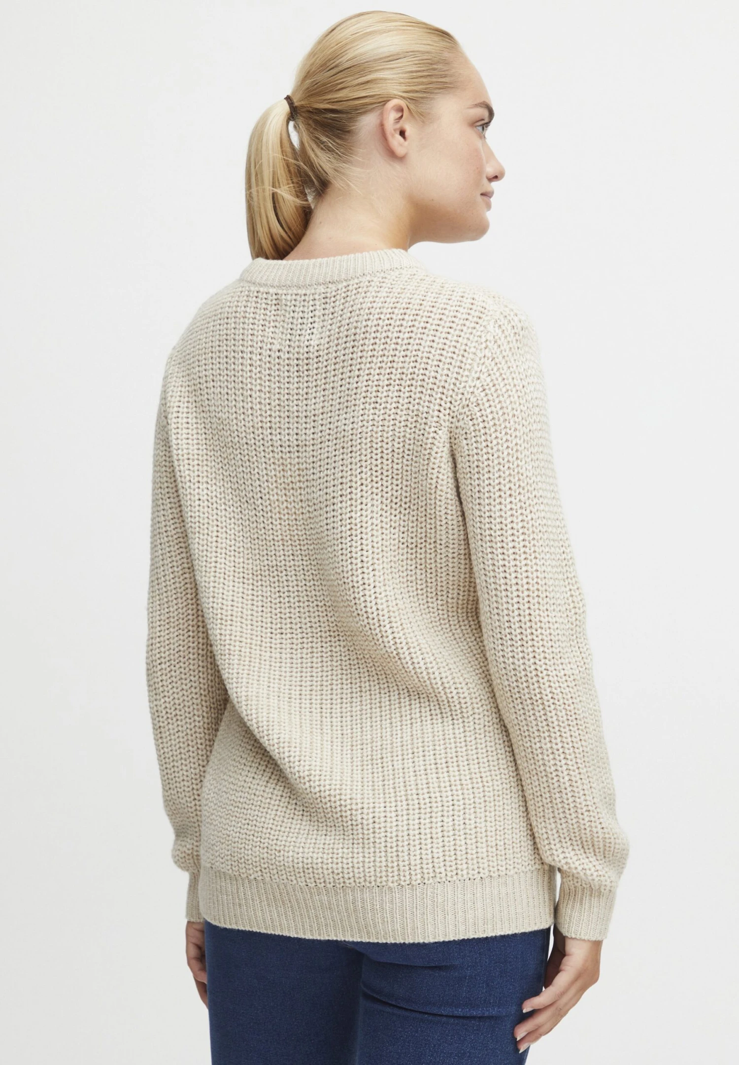 OXMO OXNatasja - Jumper - Cement Melange 3 OXMO OXNatasja - Jumper - Cement Melange - Image 3