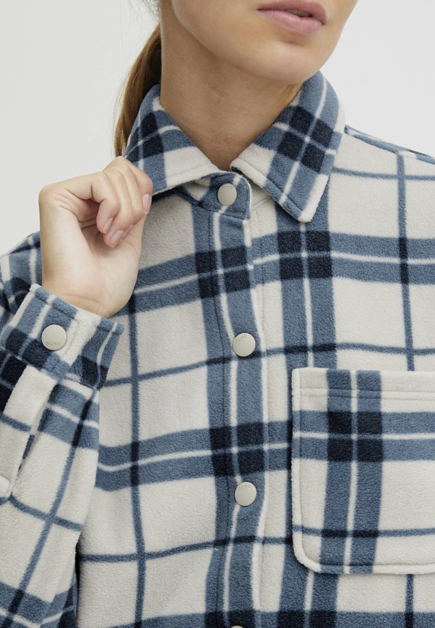 OXMO OXCHIA - Fleece Jacket - Total Eclipse 4 OXMO OXCHIA - Fleece Jacket - Total Eclipse - Image 4