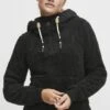 OXMO OXANOUSH FLEECE - Fleece Jumper - Black