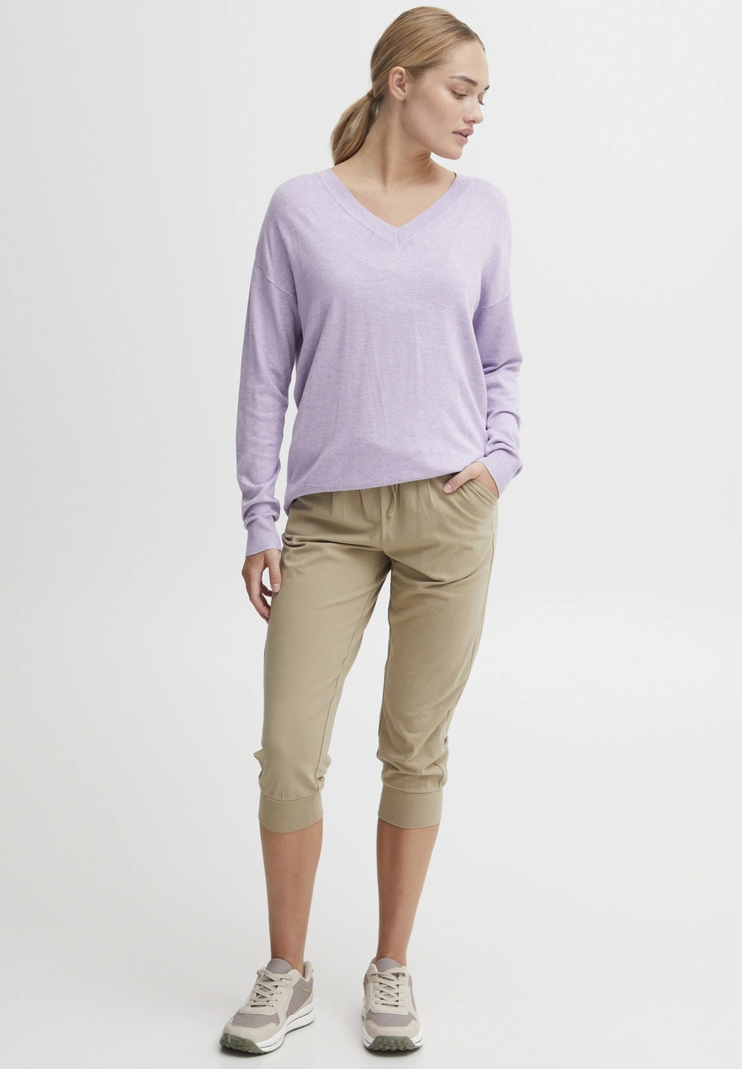 OXMO OXODDA REGULAR FIT - Tracksuit Bottoms - Dune 2 OXMO OXODDA REGULAR FIT - Tracksuit Bottoms - Dune - Image 2