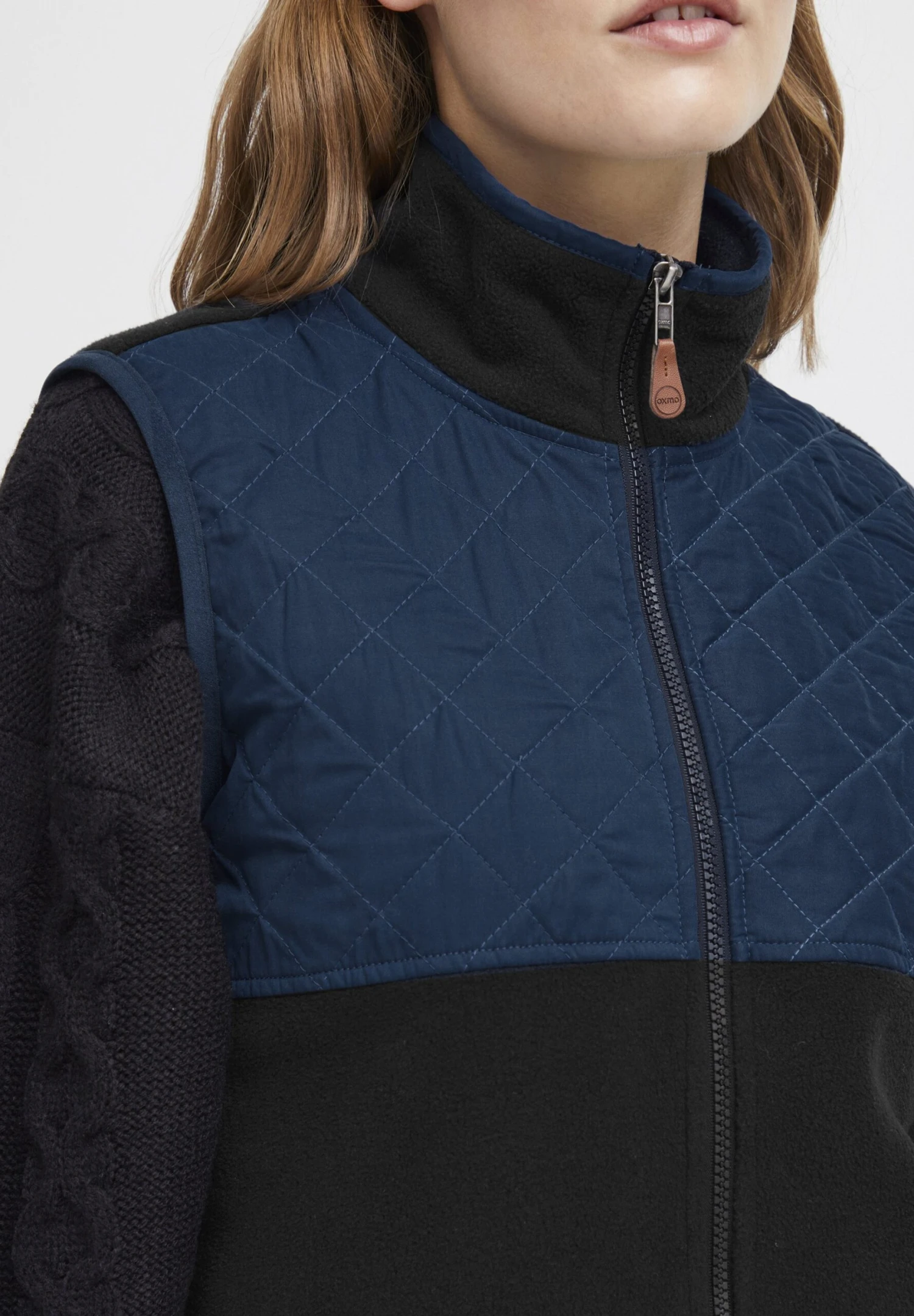 OXMO OXMalina - Waistcoat - Insignia Blue 4 OXMO OXMalina - Waistcoat - Insignia Blue - Image 4