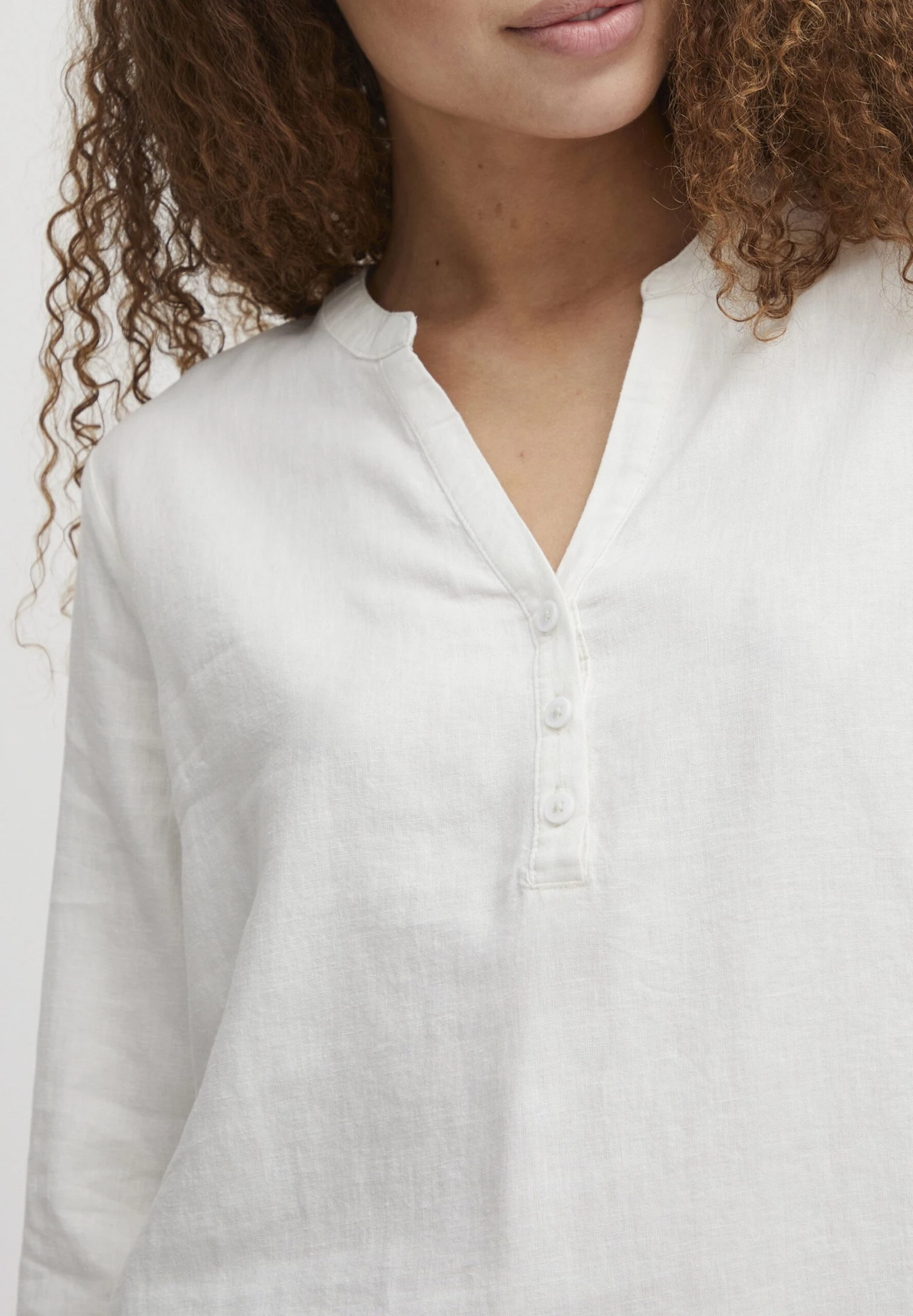 OXMO OXANJA LINEN MIX - Blouse - Off White 4 OXMO OXANJA LINEN MIX - Blouse - Off White - Image 4
